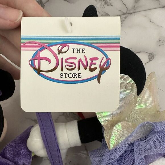 Disney Store Minnie Mouse Bean Plush Toys Lot 2 Halloween Witch Sugar Plum Fairy - Picture 8 of 8